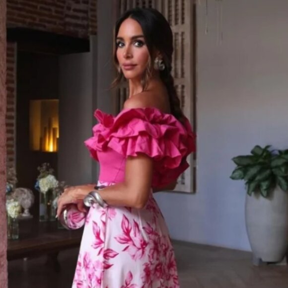 Zara Pink Ruffled Bodysuit - Picture 2 of 11